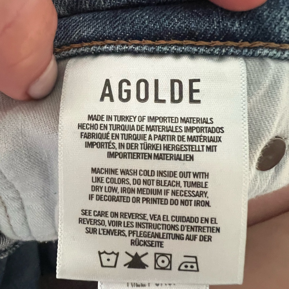 Agolde Riley High Rise Straight Crop Jeans - Picture 13 of 13